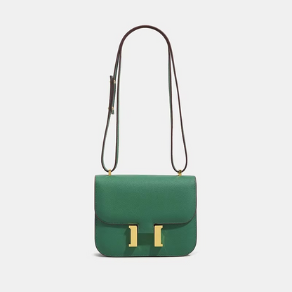 Small Square Shoulder Bag with Palm Leaf Pattern 5