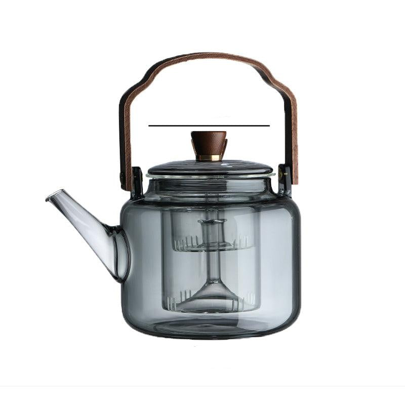 SmokedGlass | Elegant Natural Wood Tea Brewing Teapot (≈79 characters without spaces) 6