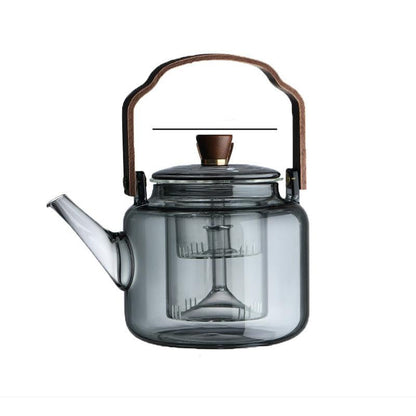 SmokedGlass | Elegant Natural Wood Tea Brewing Teapot (≈79 characters without spaces) 6