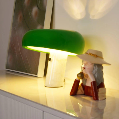 PureMarble - Sleek Marble Table Lamp Design