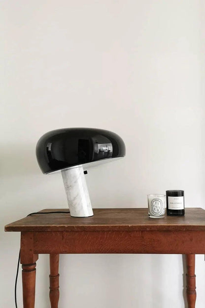 PureMarble - Sleek Marble Table Lamp Design