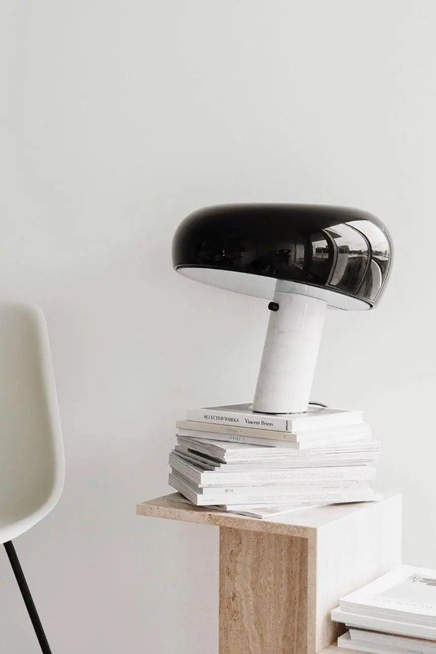 PureMarble - Sleek Marble Table Lamp Design