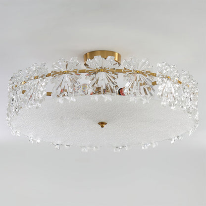 FlurryLuxe - Ceiling Light with Elegant Snowflake Motifs