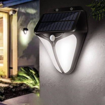SolaraLight | Modern Solar Wall Lantern with Motion Sensor for Outdoor Use 1
