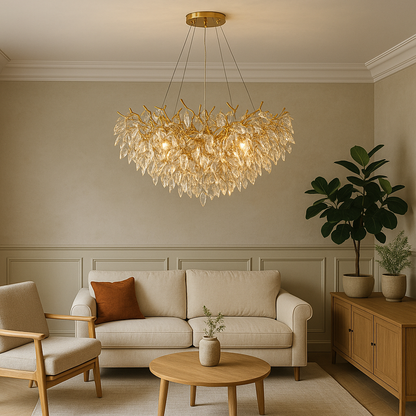 Solenor | Round Crystal Chandelier for Sophisticated Interior 2