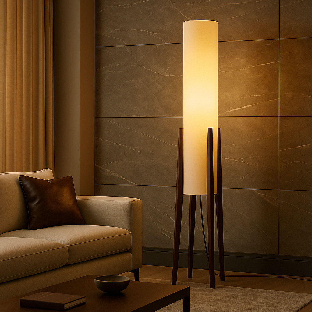 Solid Walnut Floor Lamp 4