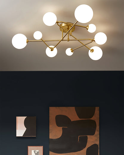 SputnikRadiance - Ceiling Lamp with Celestial Aesthetic and Gentle Glow