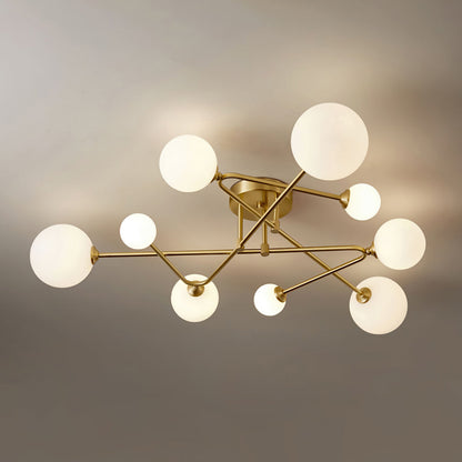 SputnikRadiance - Ceiling Lamp with Celestial Aesthetic and Gentle Glow