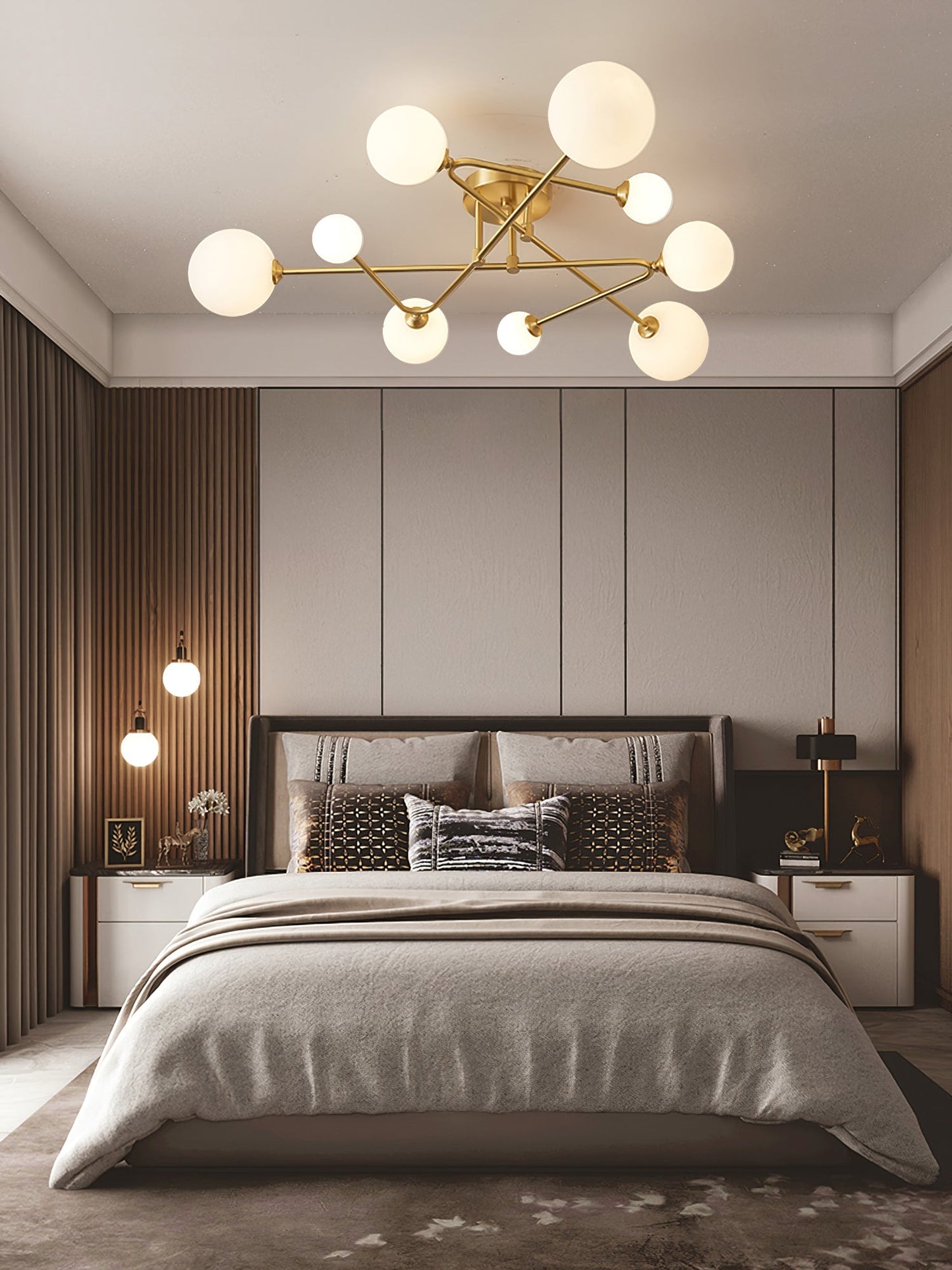SputnikRadiance - Ceiling Lamp with Celestial Aesthetic and Gentle Glow