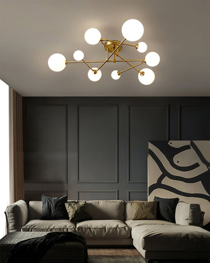 SputnikRadiance - Ceiling Lamp with Celestial Aesthetic and Gentle Glow