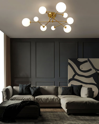 SputnikRadiance - Ceiling Lamp with Celestial Aesthetic and Gentle Glow