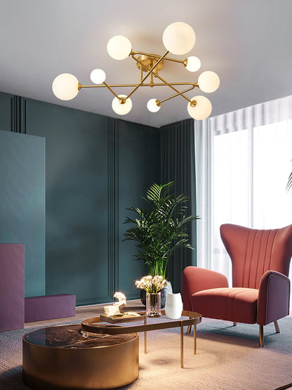 SputnikRadiance - Ceiling Lamp with Celestial Aesthetic and Gentle Glow
