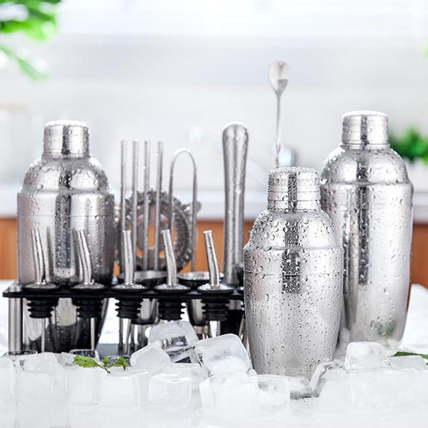 StellarMix | Elegant Stainless Steel Cocktail Shaker Set for Home Bartenders 0
