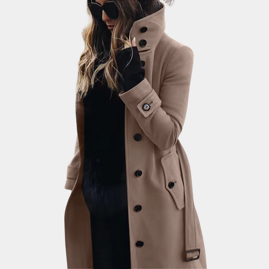 Stylish and warm trench coat for women - Perfect for winter 0