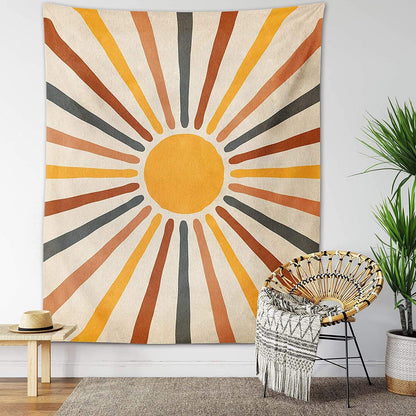 SunbeamWeave | Stylish Earthy Bohemian Wall Tapestry for Modern Decor 2
