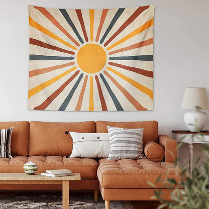 SunbeamWeave | Stylish Earthy Bohemian Wall Tapestry for Modern Decor 4