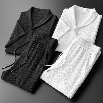BreezeElite - Premium Cotton Men's Summer Set for Ultimate Comfort