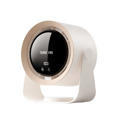 Bladeless Turbo Fan with LED Display – Compact, Quiet Cooling Solution for Bedrooms and Living Rooms-1