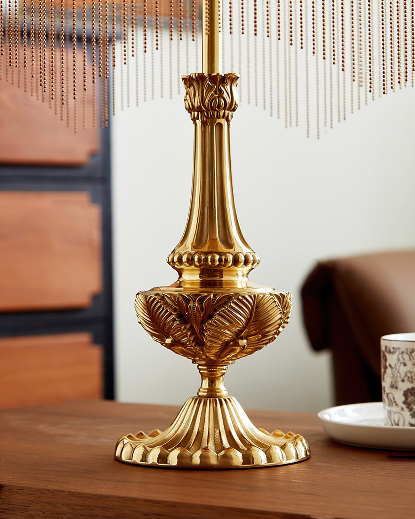 BeadFringe - Stylish Table Lamp with Tassels and Fine Beads
