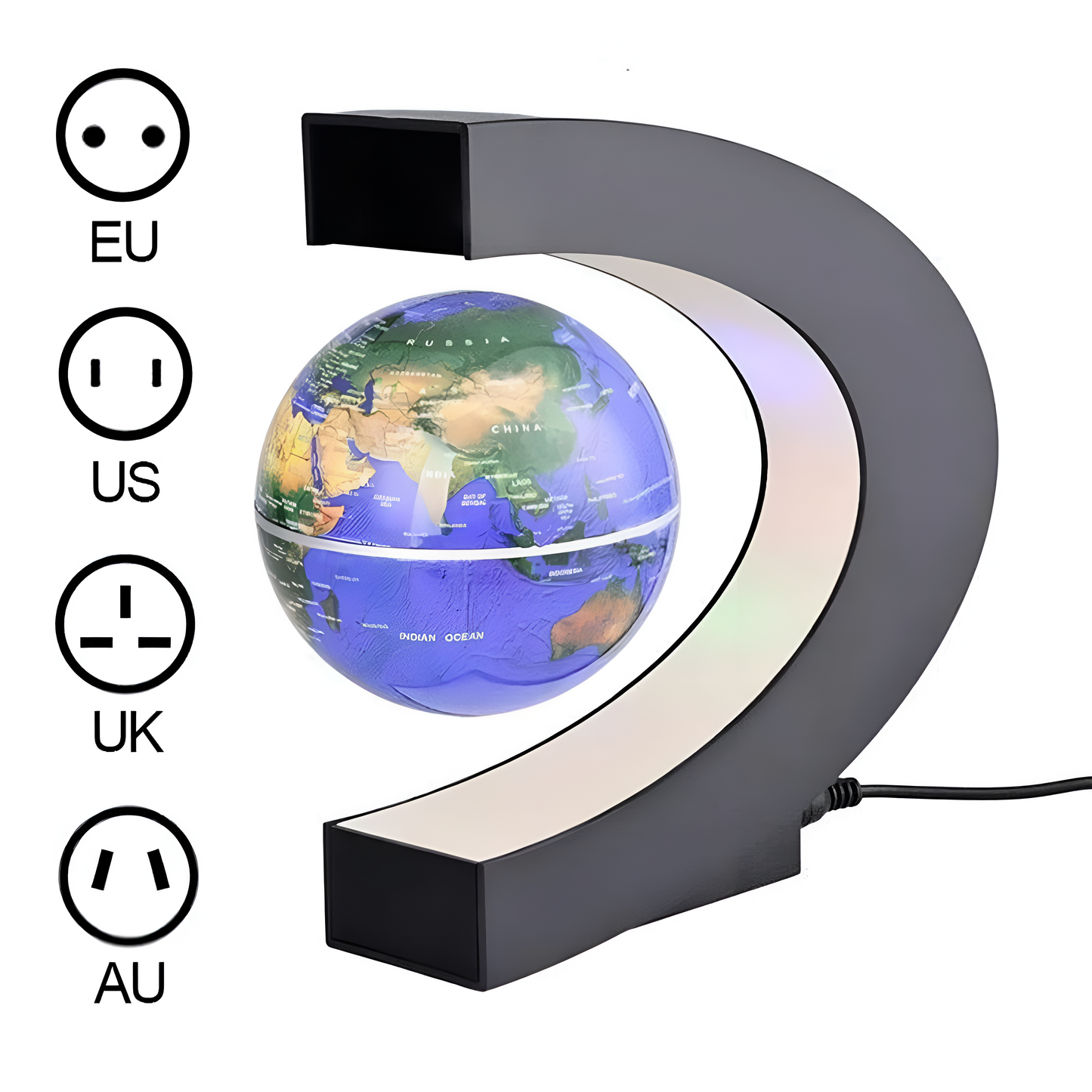 TerraGlobe | Captivating Floating Magnetic Levitation LED World Map Lamp 4