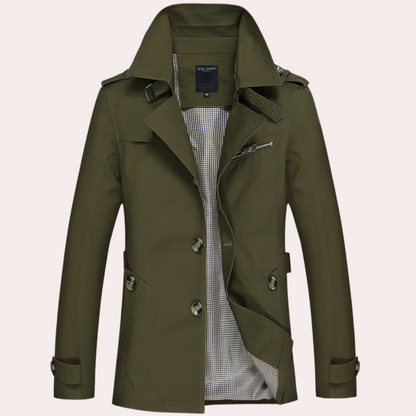 Thijs | Autumn trench coat for men with a classic cut 3
