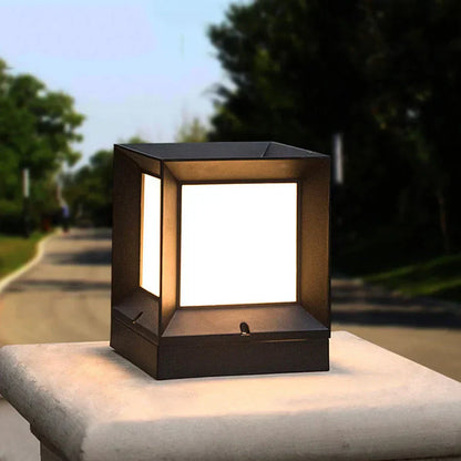 Elegant Outdoor Pillar Lamp for Entrance – Weather-Resistant LED Outside Lights for Garden and Pathway Illumination-5