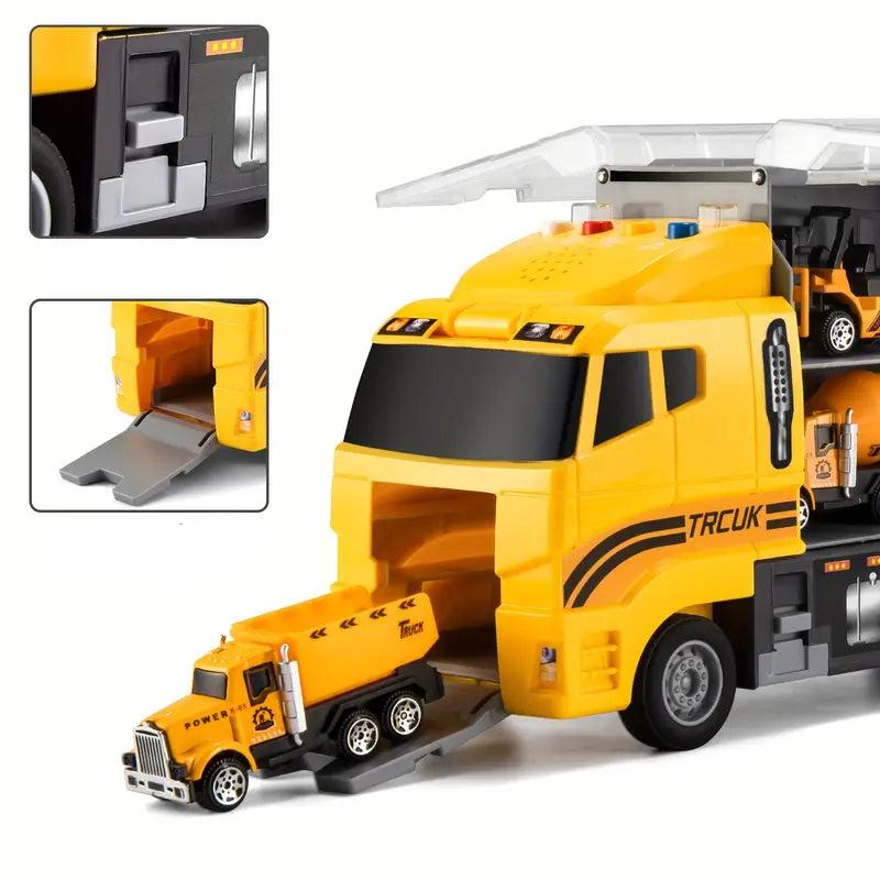 Toy Construction Vehicle Set with Carry Case 3