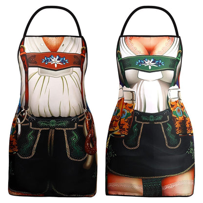 Traditional aprons for couples – Oktoberfest | Lederhosen and dirndl designs as eye-catchers 2