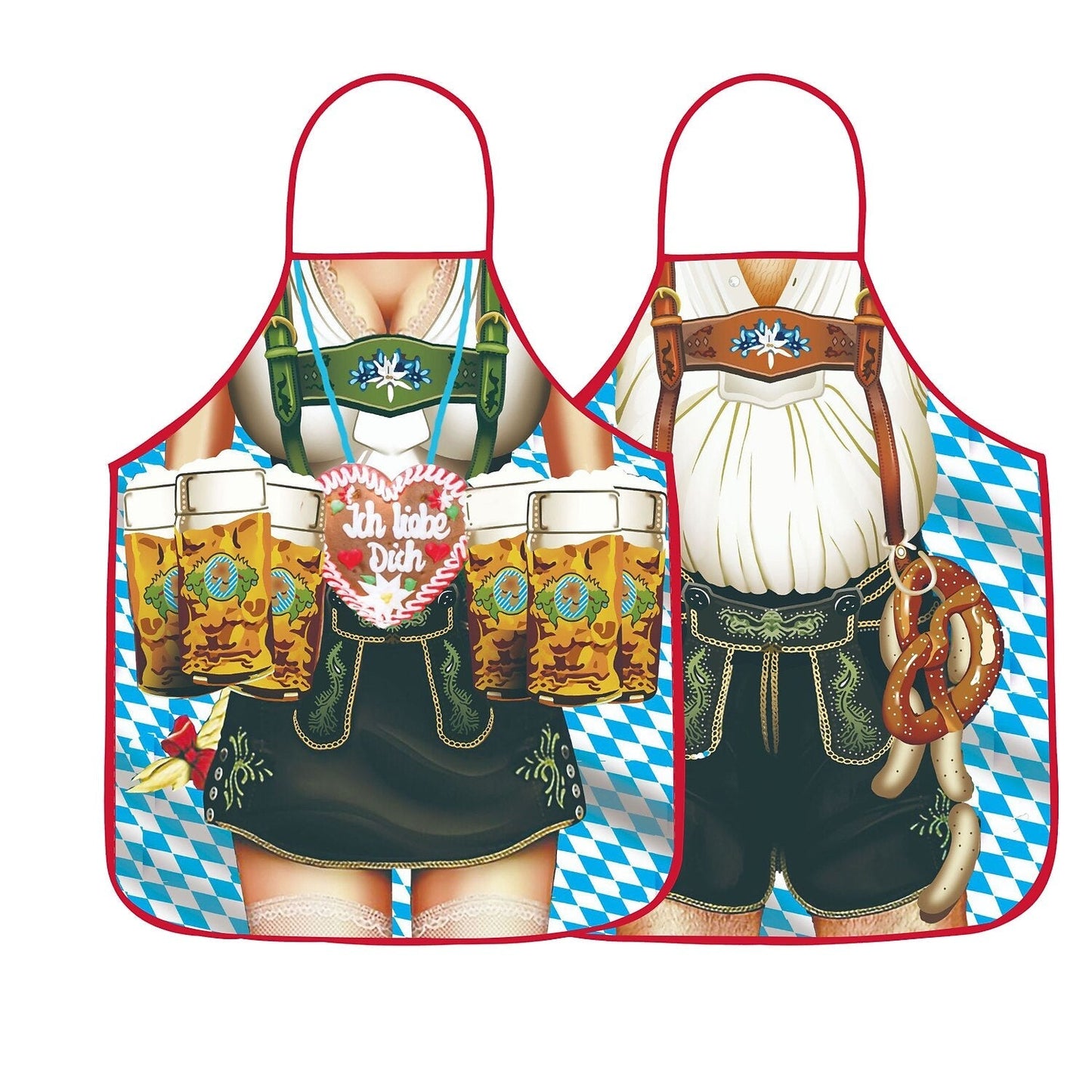 Traditional aprons for couples – Oktoberfest | Lederhosen and dirndl designs as eye-catchers 7