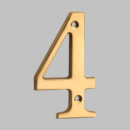Traditional house numbers made of solid brass 11
