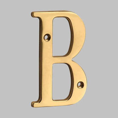 Traditional house numbers made of solid brass 6