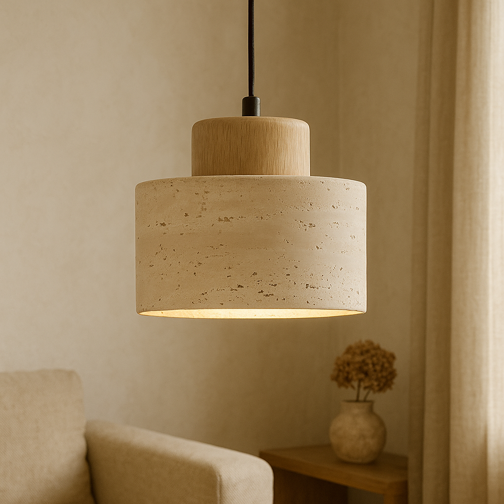 Travertine Stone Pendant Lamp 3