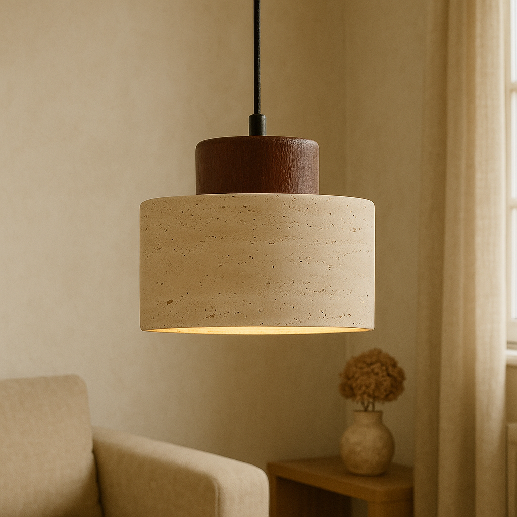 Travertine Stone Pendant Lamp 4