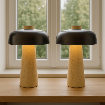 Travertine table lamp 3