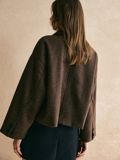 Tweed Button Down Jacket 5