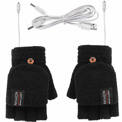 USB rechargeable warm wave heated gloves 2