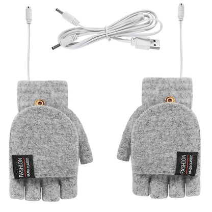 USB rechargeable warm wave heated gloves 3