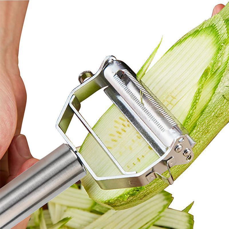 Ultra-sharp stainless steel multi-functional vegetable peeler & julienne slicer 3
