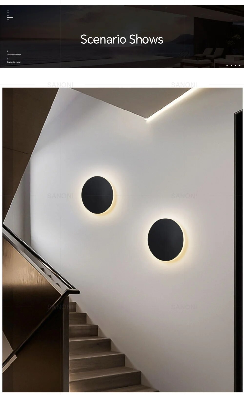 LumaSphere – Applique murale LED circulaire