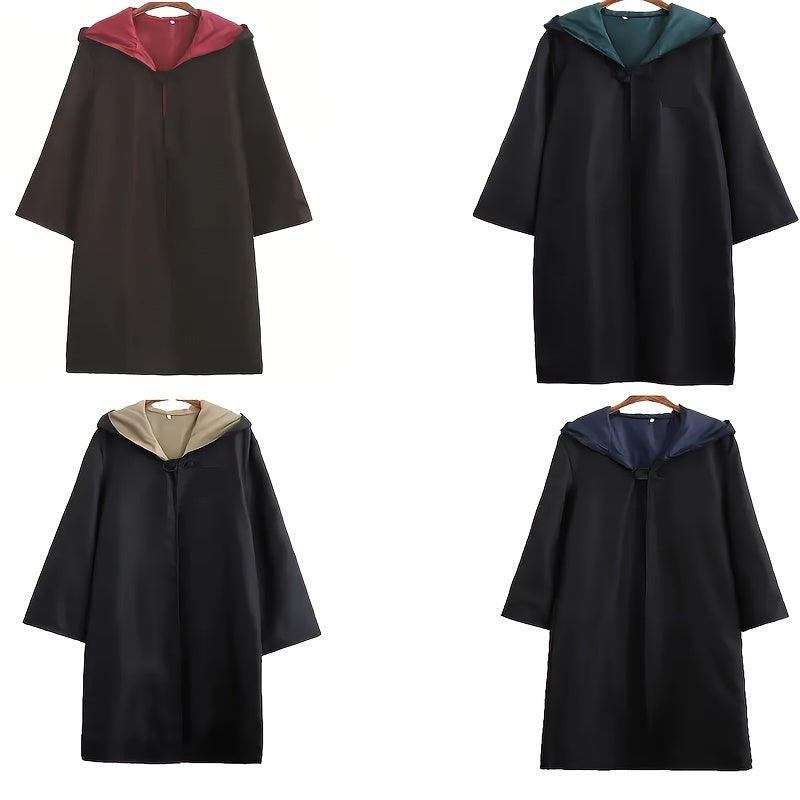 Unisex Hooded Wizard Halloween Costume Cloak | Long Sleeve 8