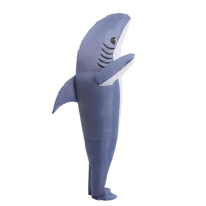 Unisex Inflatable Shark Halloween Costume | Funny Full Body 3