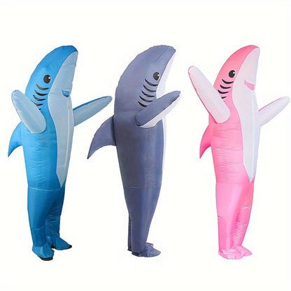 Unisex Inflatable Shark Halloween Costume | Funny Full Body 6