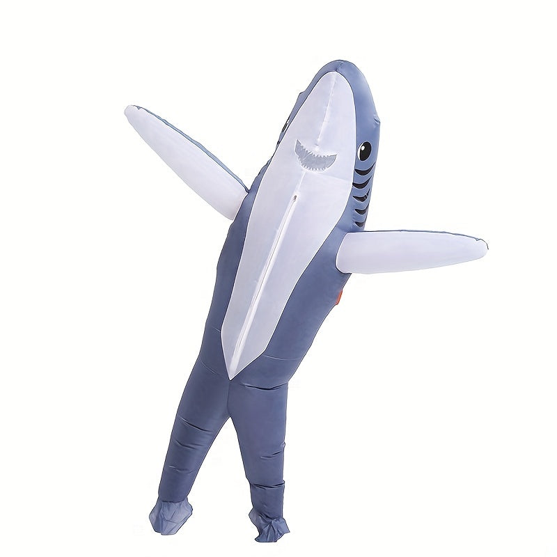 Unisex Inflatable Shark Halloween Costume | Funny Full Body 8