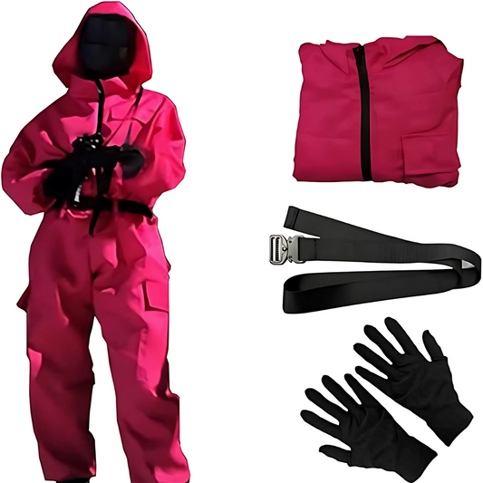 Unisex Long Sleeve Halloween Costume Jumpsuit | Hooded Zip Front 0