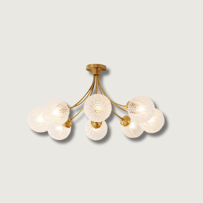 RetroGlow - Deckenlampe im Vintage-Glas-Stil mit warmem Ambiente