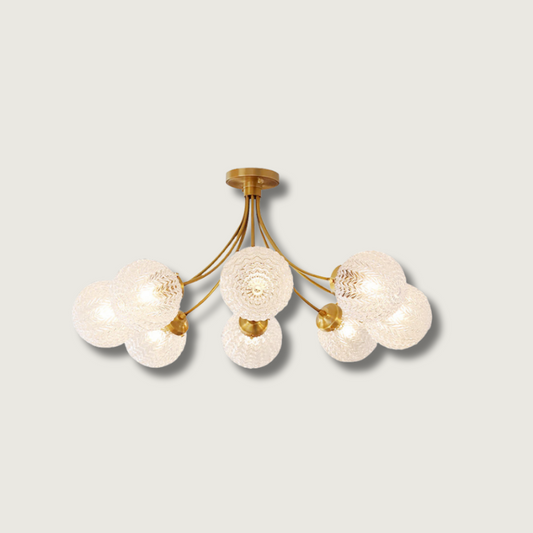 RetroGlow - Ceiling Lamp with Vintage Glass Style and Warm Ambience