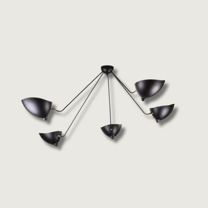 LuxeAura - Ceiling Lamp with Serge-Inspired Design and Refined Light