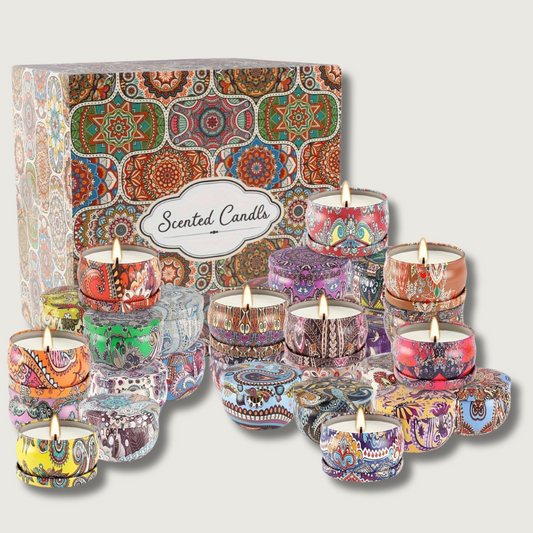 NatureScent - 36 Fragrant Candles with Pure Aromas