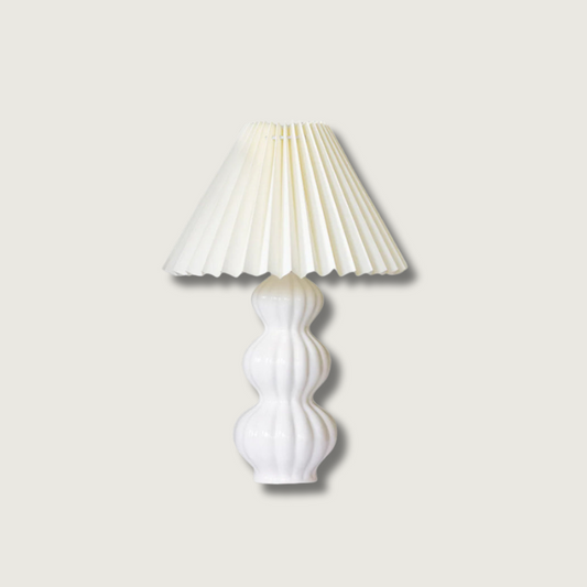 LunaRadiance - Table Lamp with Pleated Aesthetic and Cozy Glow