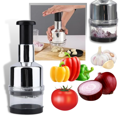 VegiChop | Efficient Stainless Steel Vegetable and Garlic Chopper 0